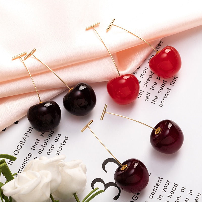 Cherry Drop Earrings