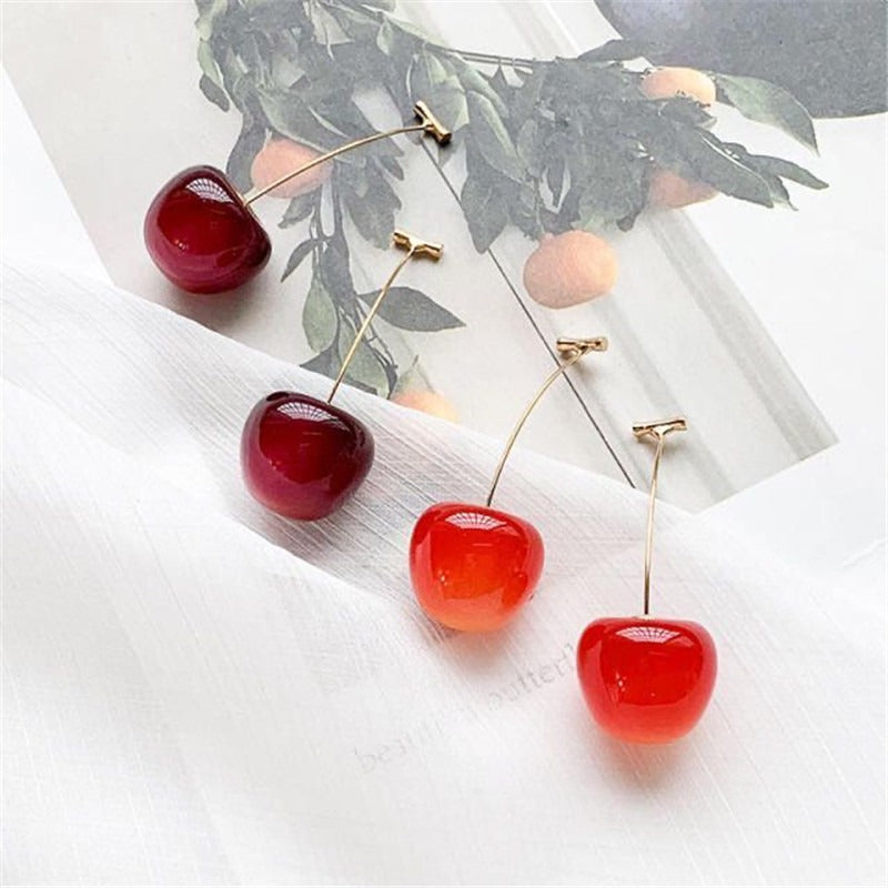 Cherry Drop Earrings