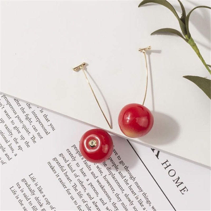 Cherry Drop Earrings