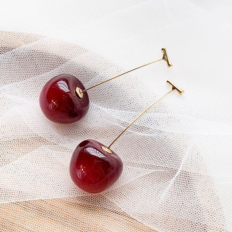 Cherry Drop Earrings