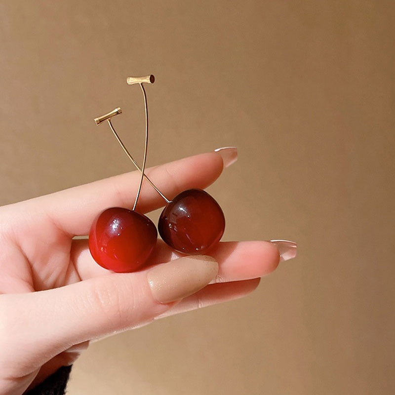 Cherry Drop Earrings