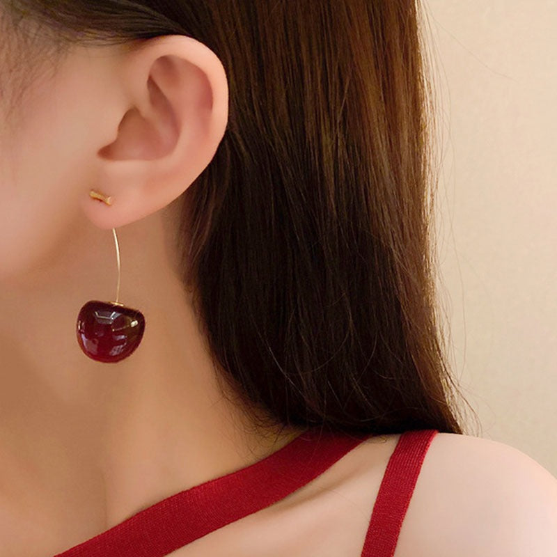 Cherry Drop Earrings