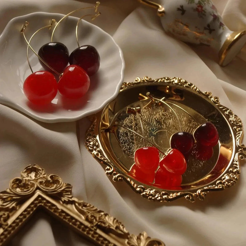 Cherry Drop Earrings