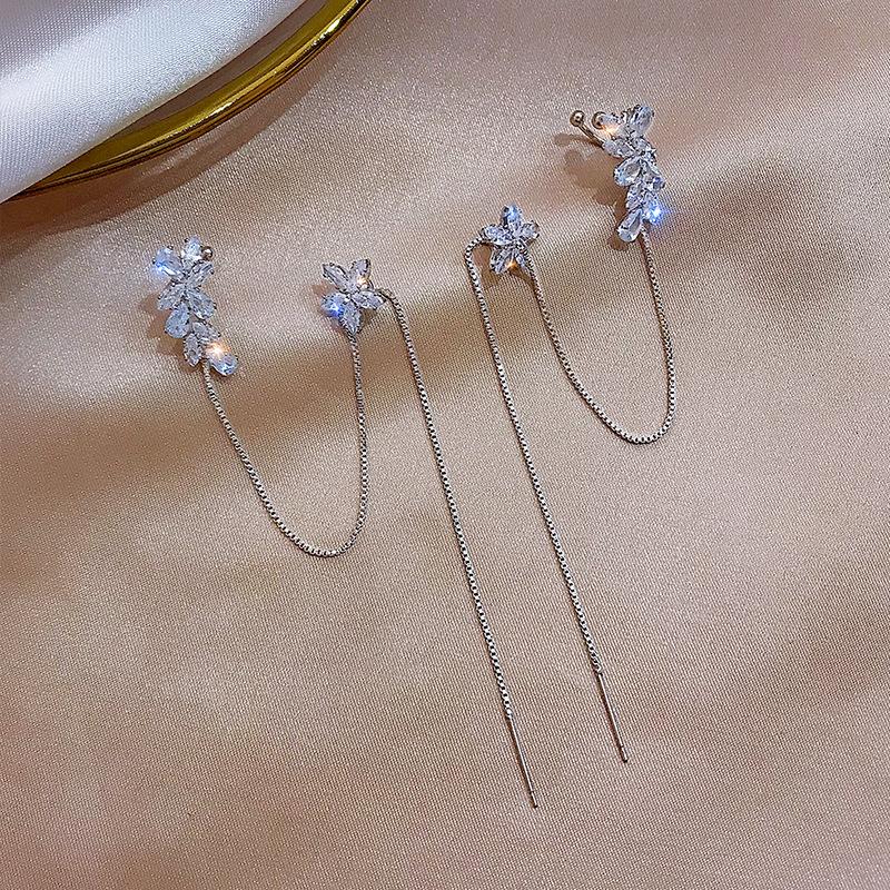 Flower Threader Earrings