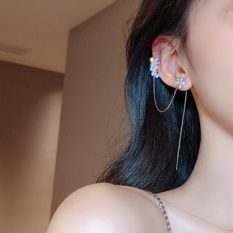 Flower Threader Earrings