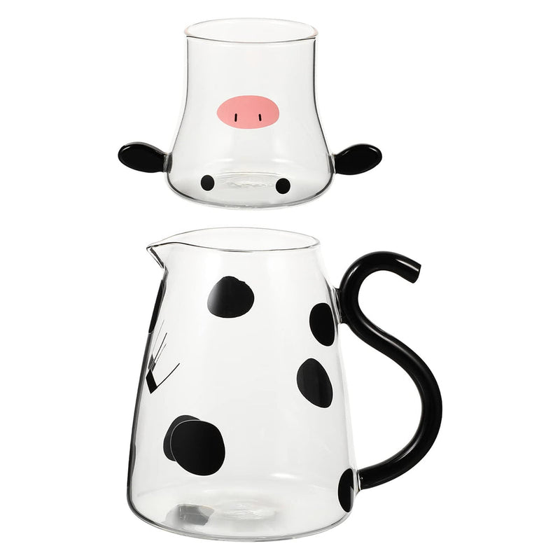 Cute Cow Glass Pitcher